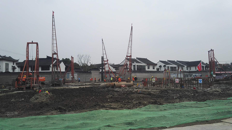 我院施展岩土设计、施工专业一体化优势多种工艺确保天房苏州项目顺遂实验