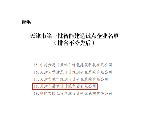 凯时娱乐人生就是博集团入选天津市第一批智能制作试点企业