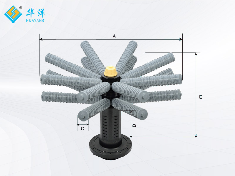十六爪过滤型侧装下布水器